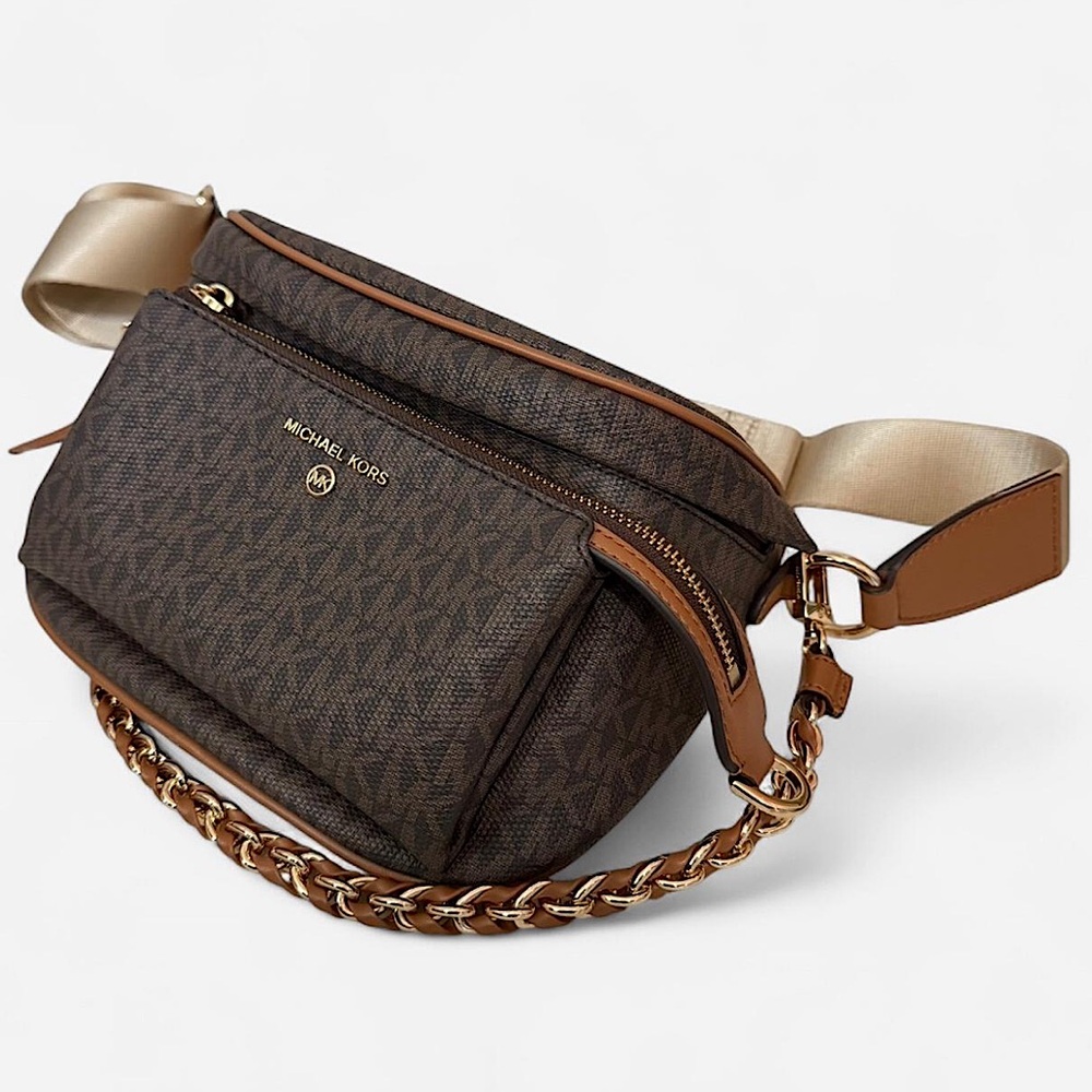 Michael Kors Monogram Brown Crossbody/Belt Bag